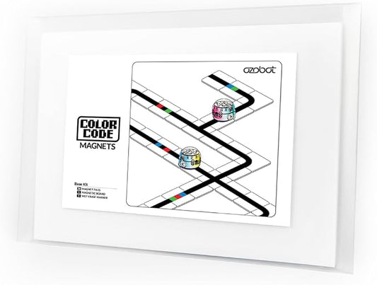 Ozobot Color Code Magnets Base Kit, Interactive Coding Learning Tool for Kids Ages 5+, Enhances Logic & Problem Solving Skills, Classroom Education, 36 Tiles, Evo Required Not Included