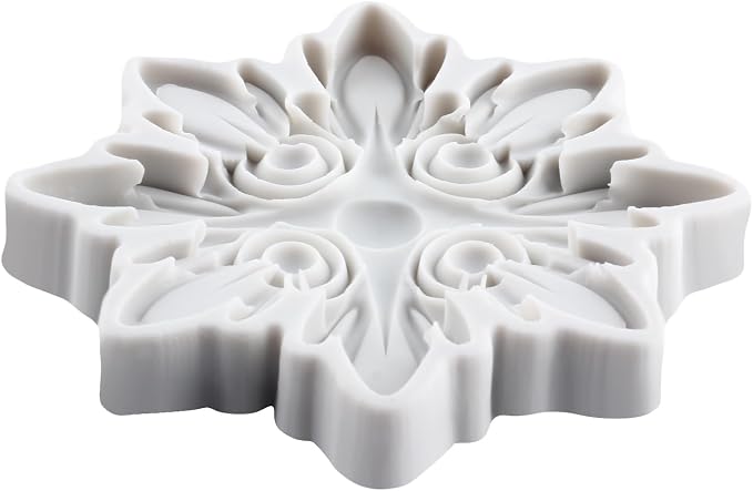 Baroque Relief Flower Polymer Clay Mold Baroque Flower Silicone Molds for DIY Craft Epoxy Resin Casting Polymer Clay Tools Crafts Air Dry Jewelry Making