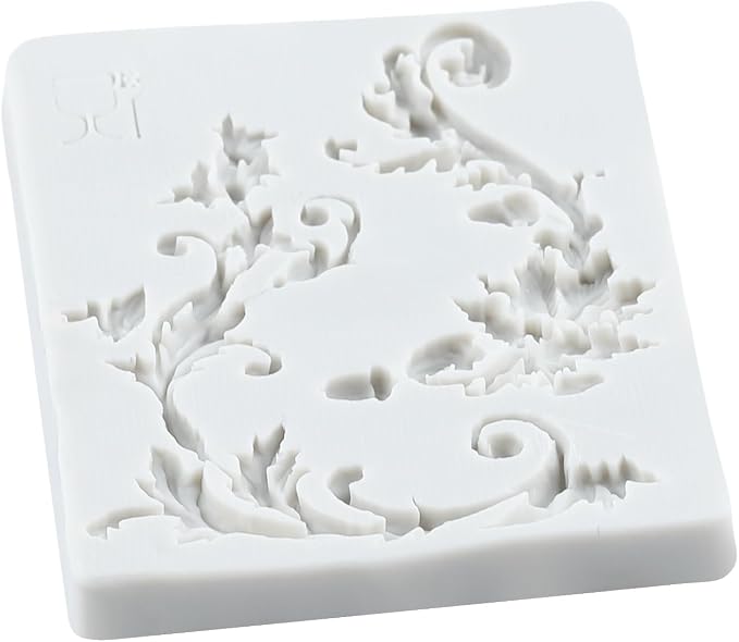 Baroque Polymer Clay Mold Baroque Curlicues Scroll Lace Silicone Molds for DIY Crafts Epoxy Resin Casting Air Dry Polymer Clay Plaster Jewelry Making
