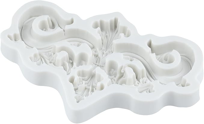 Baroque Polymer Clay Molds Curlicues Scroll Lace Silicone Mold for Jewelry Making Epoxy Resin Casting Air Dry Polymer Clay Craft