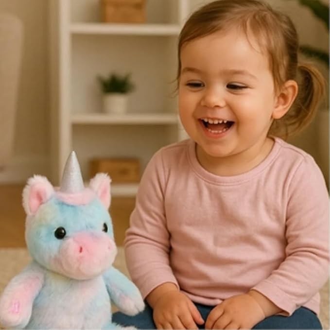 Talking Unicorn Repeat What You Say Musical Stuffed Animal Shaking Singing Plush Toy Electric Interactive Animated Plushies Gifts for Kids Girls Boys