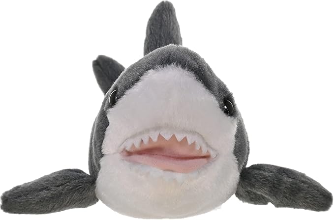 Wild Republic Great White Shark Plush, Stuffed Animal, Plush Toy, Gifts for Kids, Cuddlekins 13 inches