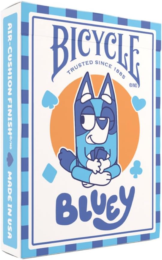 Bicycle Bluey Playing Cards Deck, Cute and Collectible Bluey Toys Deck of Card Game for Family Game Night Featuring Bingo, Chilli, and Bandit