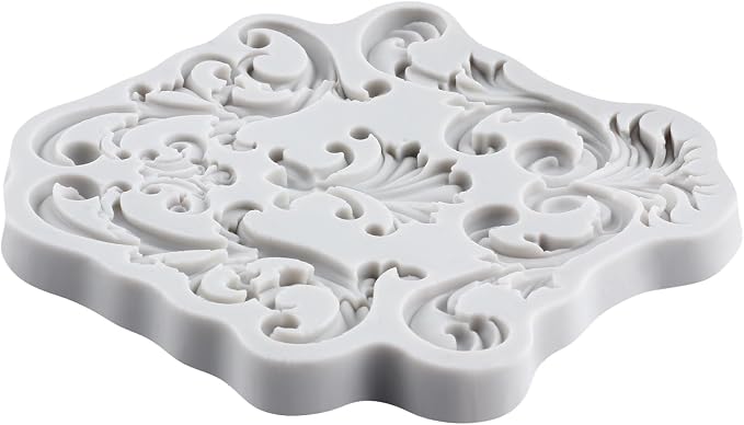 Baroque Polymer Clay Mold Curlicues Scroll Lace Silicone Molds Filigree Mold for DIY Craft Epoxy Resin Casting Polymer Clay Tools Crafts Air Dry Jewelry Making