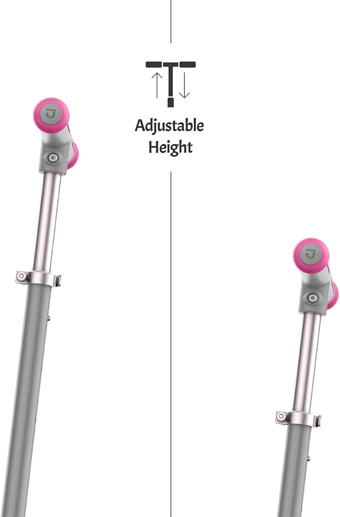 Jetson Leo Folding Kick Scooter| Easy Folding Mechanism | Light-Up Wheels |Height-Adjustable Handlebar |Rear Foot Brake|Ages 5+