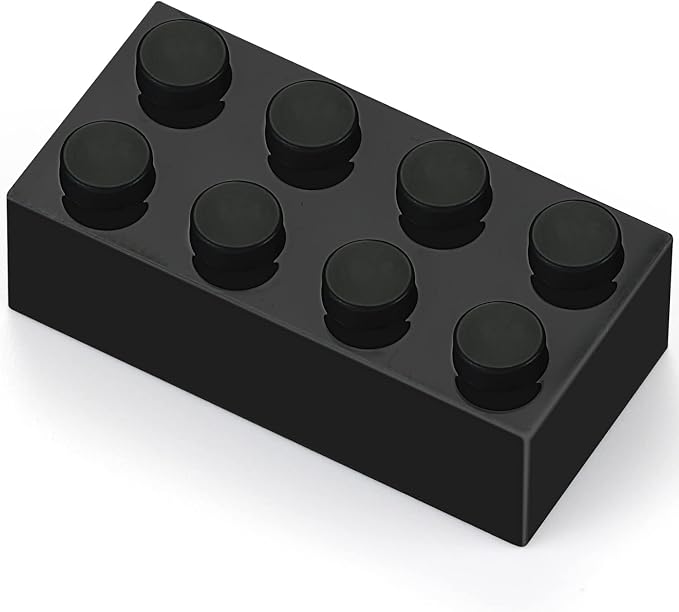 100pcs 2x4 Bricks Black Pieces Parts Classic Building Creative Play Blocks Set Parts Toy Accessories Compatible with 3001 Major Brick Brands