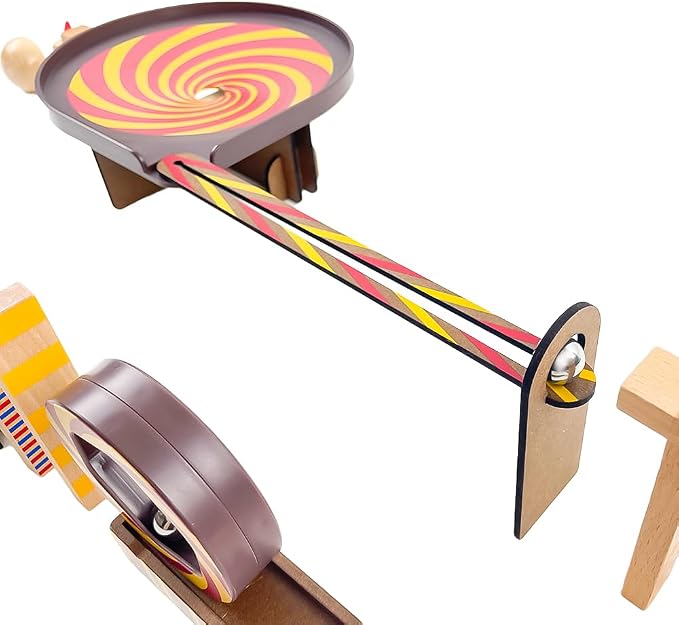 DJECO Zig & Go Wooden Domino Race Construction Set, 45 Pieces (35643)