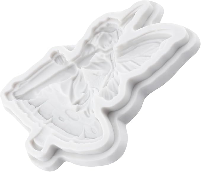3D Fairy Polymer Clay Molds Flower Fairy Silicone Mold for DIY Crafts Epoxy Resin Casting Polymer Clay Tools Craft Air Dry Jewelry Making