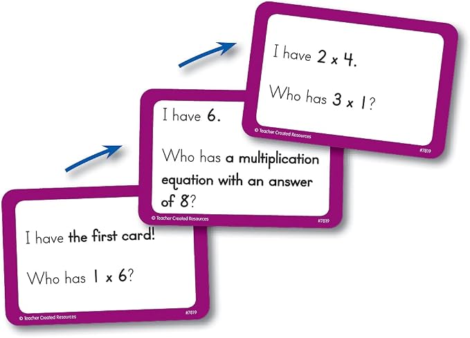 Teacher Created Resources I Have... Who Has...? Math Games Grades 3-4 (7819)