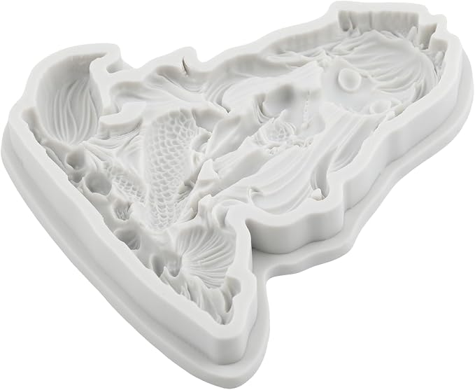 Mermaid Polymer Clay Mold Mermaid Girl Silicone Molds for DIY Craft Epoxy Resin Casting Polymer Clay Tools Crafts Air Dry Jewelry Making