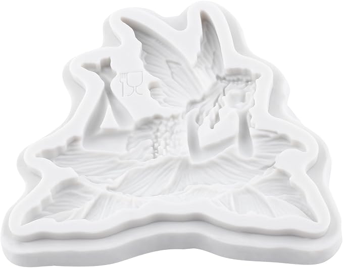 Fairy Polymer Clay Molds Flower Fairy Silicone Mold for DIY Crafts Epoxy Resin Casting Polymer Clay Tools Craft Air Dry Jewelry Making