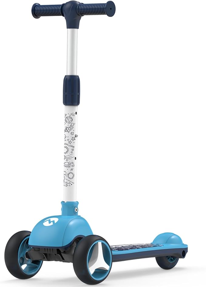 MOUNTALK Kids Scooter for Ages 1-12 Years, 3 Wheels Toddler Scooter for Children Age 1-3/3-5/5-8/8-12 Boys and Girls with Adjustable Heights and LED Wheels