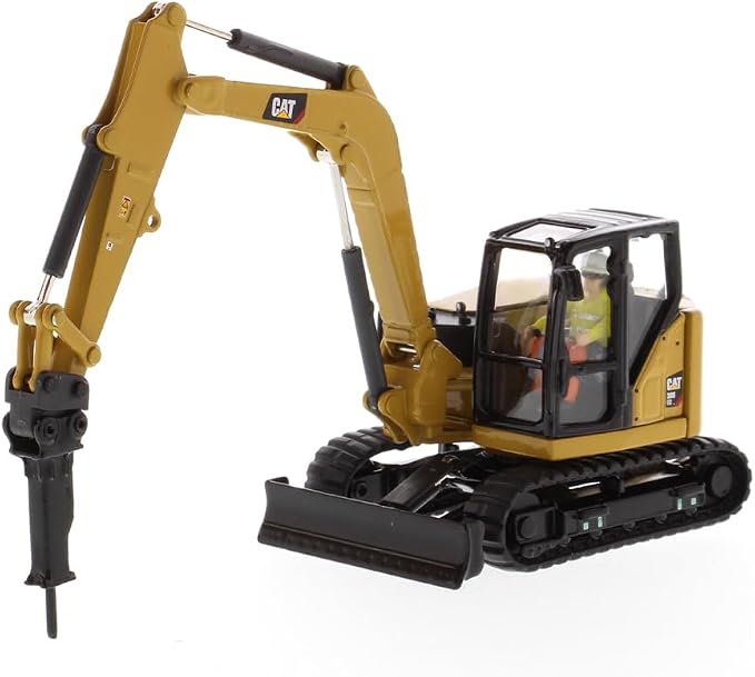Diecast Masters 1:50 Scale Caterpillar 308 CR Mini Hydraulic Excavator | High Line Series Cat Trucks & Construction Equipment | Model 85596