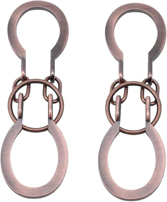 2Pcs Puzzle Ring Brain Teaser Puzzles - Metal Horseshoe Cast Puzzle Game Unlock Interlock Puzzles Box Mind IQ Logic Test Disentanglement Games for Adults Office Supplies