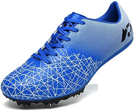 Track Spike Shoe for Men Professional Field and Track Shoes Breathable Running High Jump Racing Shoes