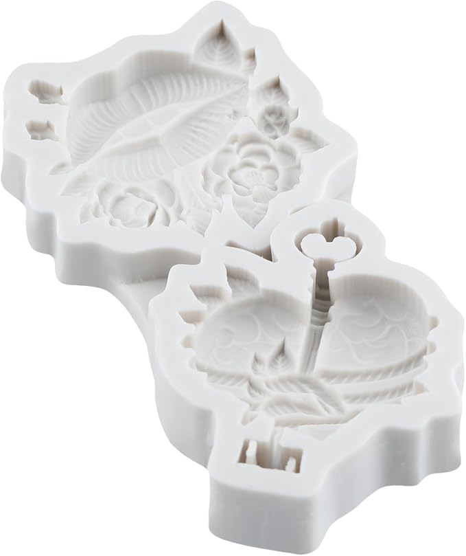 Rose Lips Polymer Clay Mold Love Rose Lips Silicone Molds for DIY Crafts Epoxy Resin Casting Air Dry Polymer Clay Plaster Jewelry Making