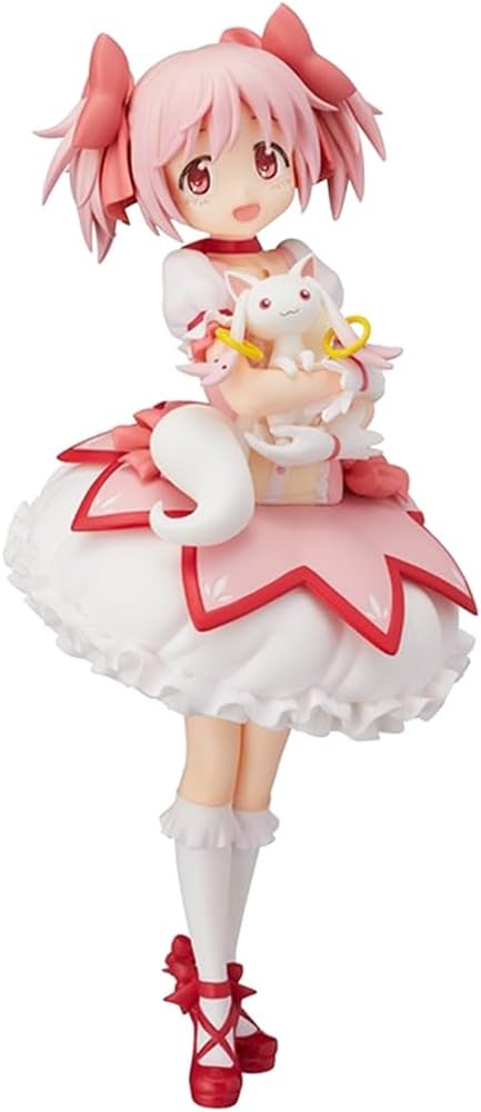 QAHEART KanameMadoka Figure Kyuubey/Madoka Kaname Action Figure Anime Girl Model Statue Figurine Anime Gift Collectibles