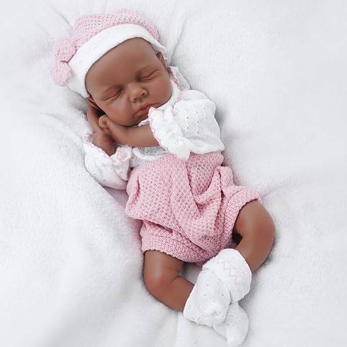 Girl 12 Inch, Silicone Reborn Baby Dolls, Realistic Baby Doll, Not Vinyl, Posable Newborn, Reborn Baby Dolls Silicone Full Body