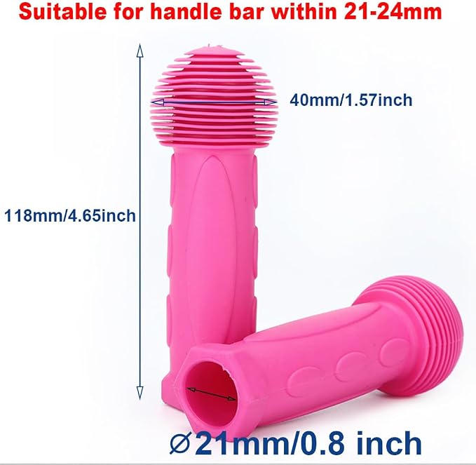 Scooter Grip Handlebar 1 Pair Bicycle Grip Fit for 2-3-4 Wheels Kid Kick Scooters,Children Bike,Rocking car,Drifting Scooter,Swing Scooter,Push Cart