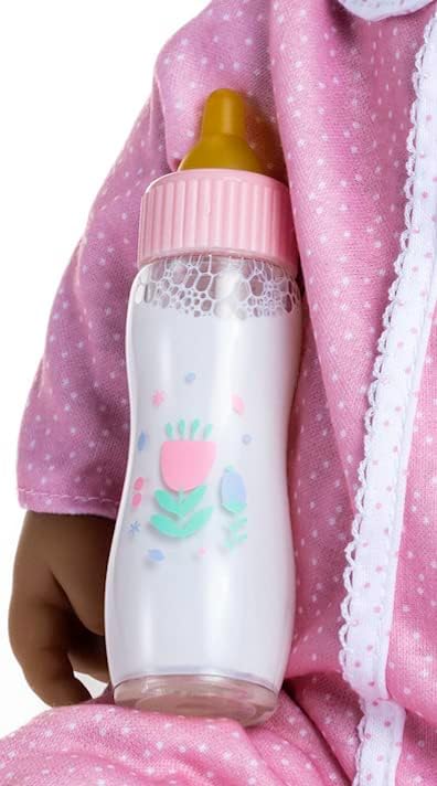 La Baby Hispanic 20-inch Small Soft Body Baby Doll | JC Toys - La Baby | Washable |Removable Pink and White w/Hat, Pacifier & Magic Bottle | for Children 12 Months +