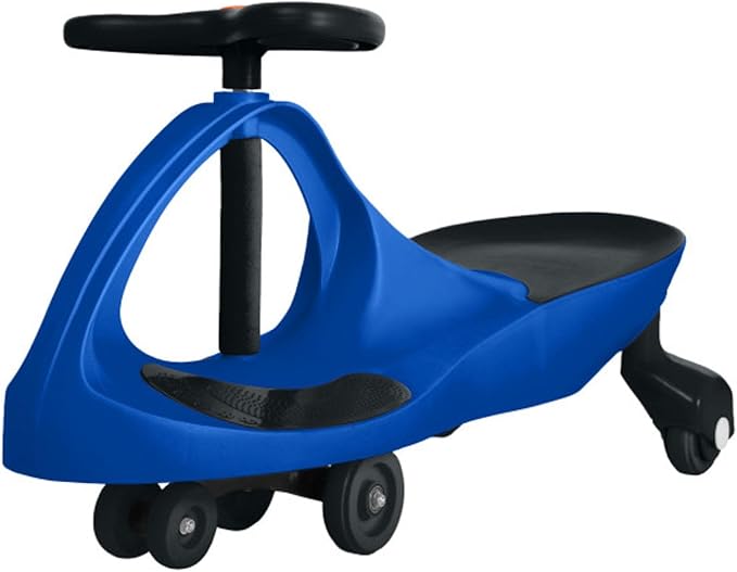 Wiggle Car - Ride on Toy for Ages 3 and Up - Toddler Ride on Toys with no Batteries, Gears, or Pedals Just Twist, Wiggle, and Go by Lil’ Rider (Blue and Black)