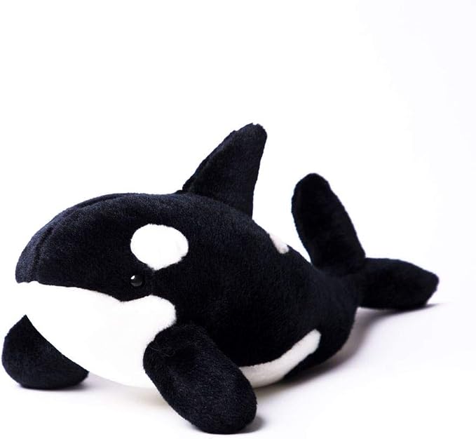 TAMMYFLYFLY The Orca Blackfish Long Big Killer Whale Stuffed Animal Sea Critters Plush Doll (39cm)
