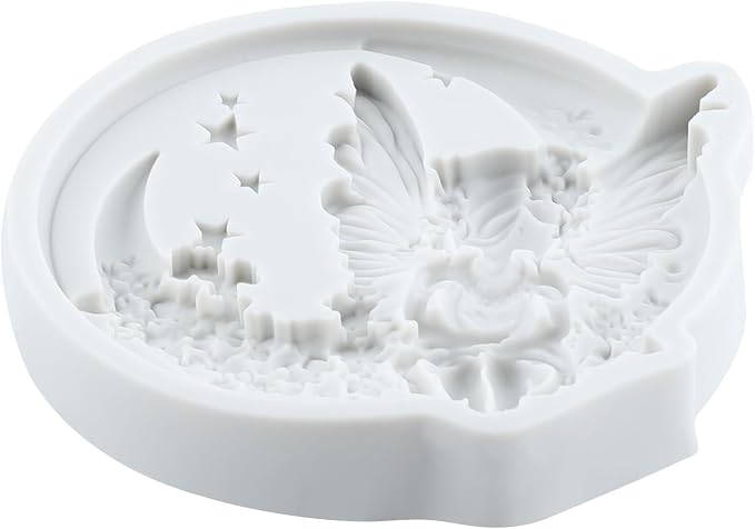 Moon Fairy Silicone Molds Butterfly Fairy Polymer Clay Mold for DIY Craft Epoxy Resin Casting Polymer Clay Tools Crafts Air Dry Jewelry Making