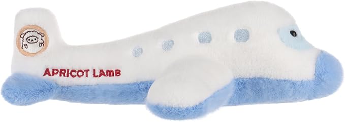 Apricot Lamb Comfort Plane Stuffed Animals for Kids, Soft Cute Plush Toys for Baby Girl and Boy, Fluffy Comfort Plane