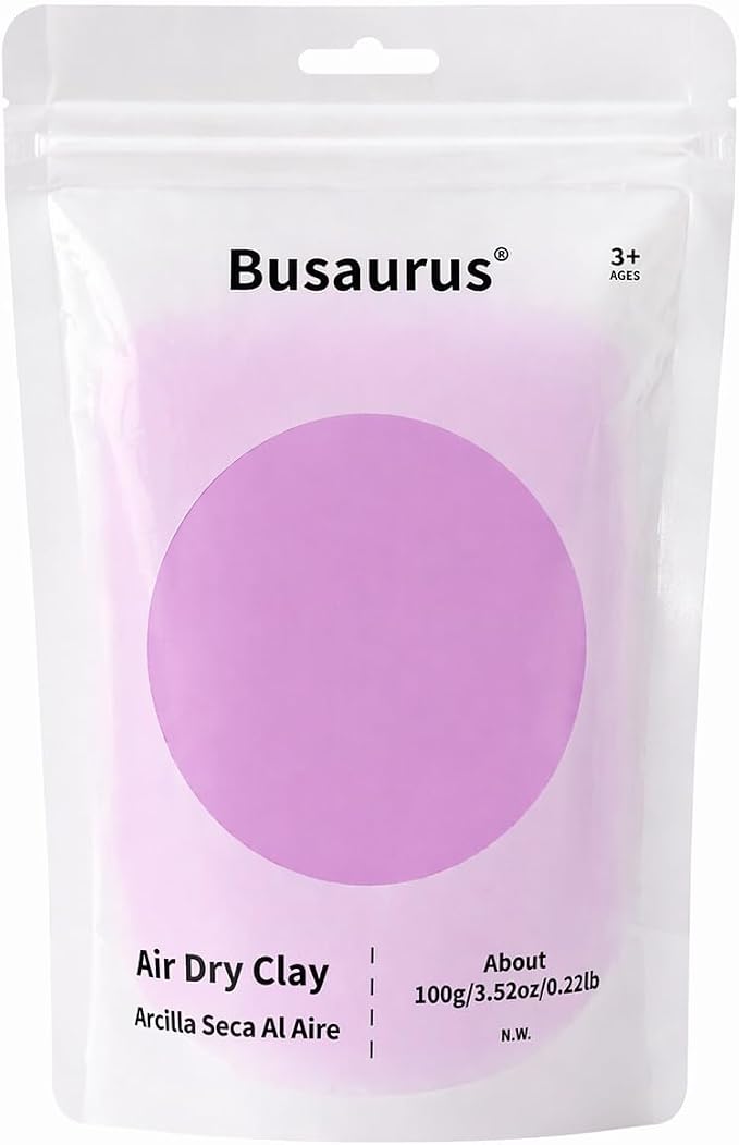 100g Orchid Purple Air Dry Foam Clay, DIY Flower Making Clay for School Supply, Slime, Art Projects, Cosplay - Colorful, Non-Sticky, Non-Toxic & Safe - Gifts for Kids and Adults