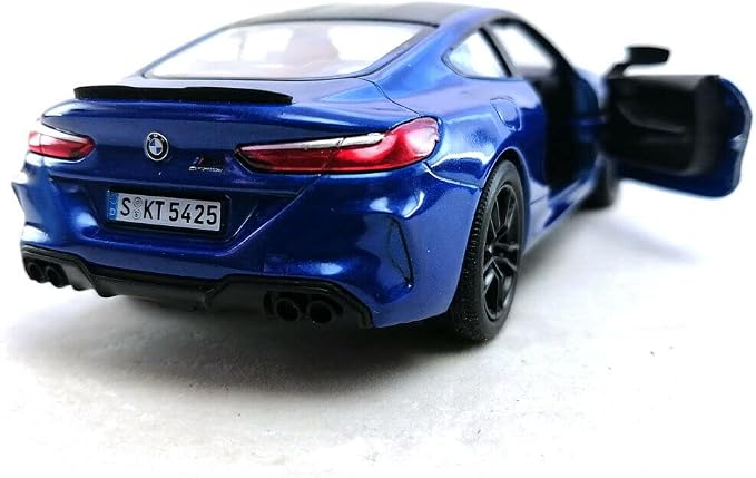 KiNSMART BMW M8 Competition 1:36 Scale 5" Die Cast Metal Model Toy Super Car w/Pullback Action (Blue)