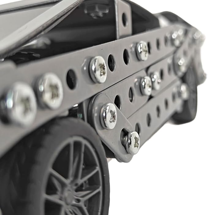 Metal Model Car Kit for Adults - DIY Stainless Steel Puzzle - 3D Mechanical Engineering Toy, Inspired Collectible, Stem Building Set for Kids, Teens & Men
