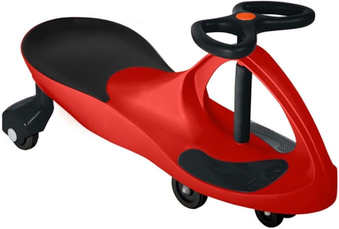 Wiggle Car - Ride on Toy for Ages 3 and Up - Toddler Ride on Toys with no Batteries, Gears, or Pedals Just Twist, Wiggle, and Go by Lil’ Rider (Red)