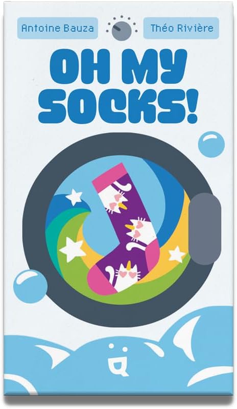 Helvetiq Oh, My Socks Card Game -Fast-Paced Sock Matching & Set Collection Strategy Game for Families and Friends, Fun for Kids & Adults, Ages 6+, 2-5 Players, 15 Minute Playtime