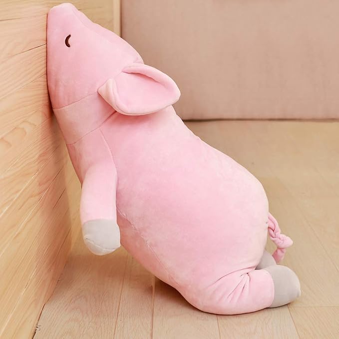 Stuffed Plush Pig Animal Toy 20 Inches Pink Piggy Animal Stuffed Plushies Super Soft Cute Cuddly Pillow Cushion Stuff Dolls Gifts for Children Kids Boys Girls Room Decor Bed Nursery, 20Inches