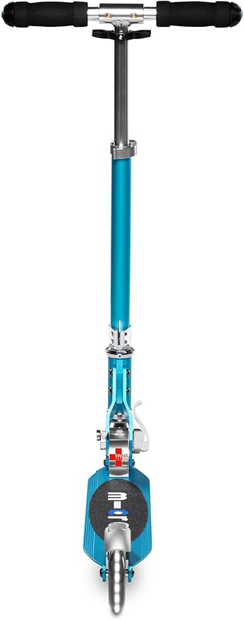 Micro Kickboard | Sprite Foldable LED Scooter for Ages 6+ | Children up to 220 lbs | 2 Wheel | Travel Ready | Adjustable T Bar | Smooth Ride, Motion Activated PU LED Wheels | Swiss Design