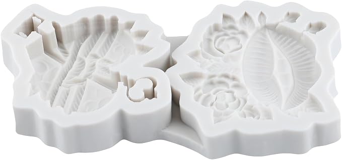 Rose Lips Polymer Clay Mold Love Rose Lips Silicone Molds for DIY Crafts Epoxy Resin Casting Air Dry Polymer Clay Plaster Jewelry Making