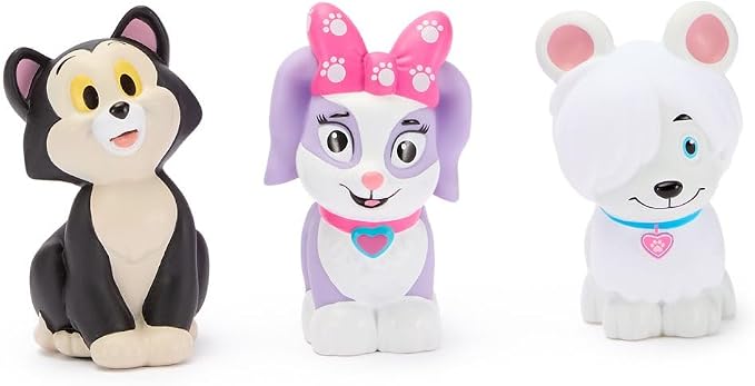 Disney Store Official Minnie Mouse Bath Toys Set - Includes 5 Detailed Toys with a Straining Storage Bucket - Bath Time Fun & Water Play Set for Kids