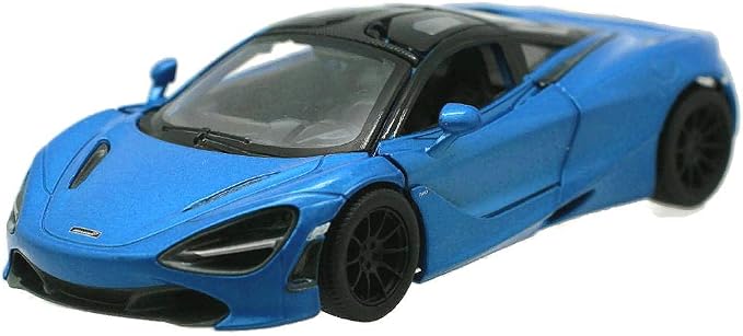 KiNSMART McLaren 720s 5 Inch 1:36 Scale Die Cast Metal Model Toy Super Sports Car (Blue)