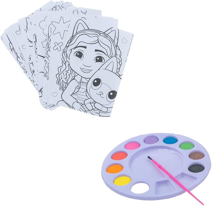 Innovative Designs Gabby's Dollhouse Creativity Fun Kids Art Set for Coloring, Painting, and Crafts