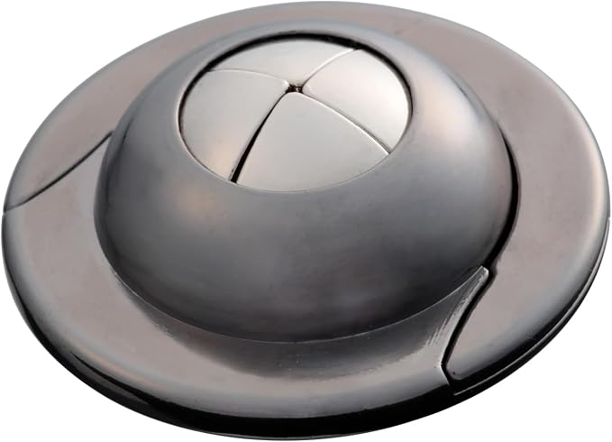 BePuzzled | UFO Hanayama Metal Brainteaser Puzzle Mensa Rated Level 6, for Ages 12 and Up