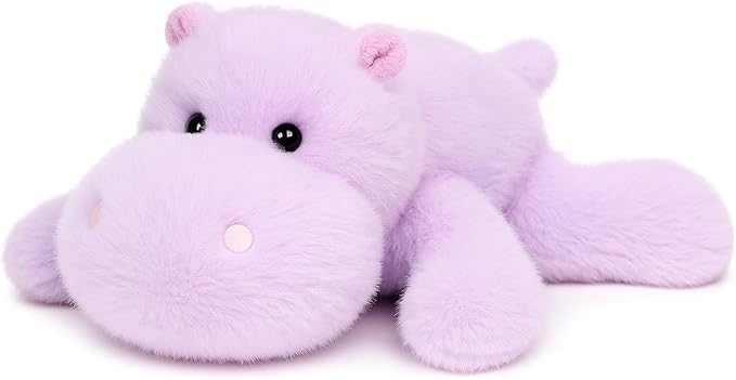 Adorable Hippo Stuffed Animal Soft Hippopotamus Plush Toy Cute Birthday Gifts for Boys Girls Kids Toddlers