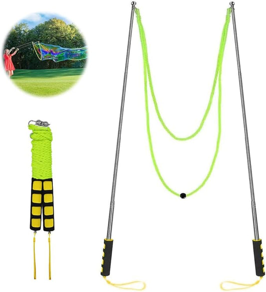 Bubble Wands, Ubitree Stainless Steel Giant Bubble Blower Wands, Telescopic Design Outdoor Bubble Sticks Bubble Maker Toys for Boys Girls Adults Birthday Party Favors Lawn Park Beach Summer Fun