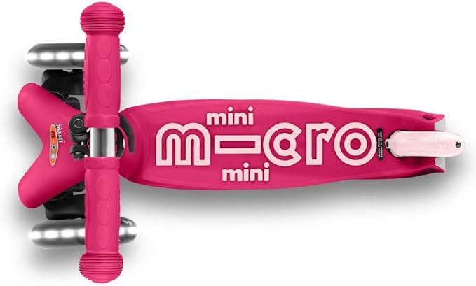 Micro Kickboard | Mini LED Kids Scooter for Ages 2-5 | Children up to 110 lbs | 3 Wheel Lean-to-Steer Design | Adjustable T Bar | Smooth Ride, Motion Activated PU LED Wheels | Swiss Design