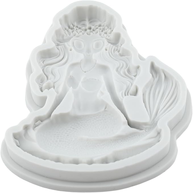 Mermaid Polymer Clay Molds Mermaid Silicone Mold for DIY Crafts Epoxy Resin Casting Polymer Clay Tools Craft Air Dry Jewelry Making