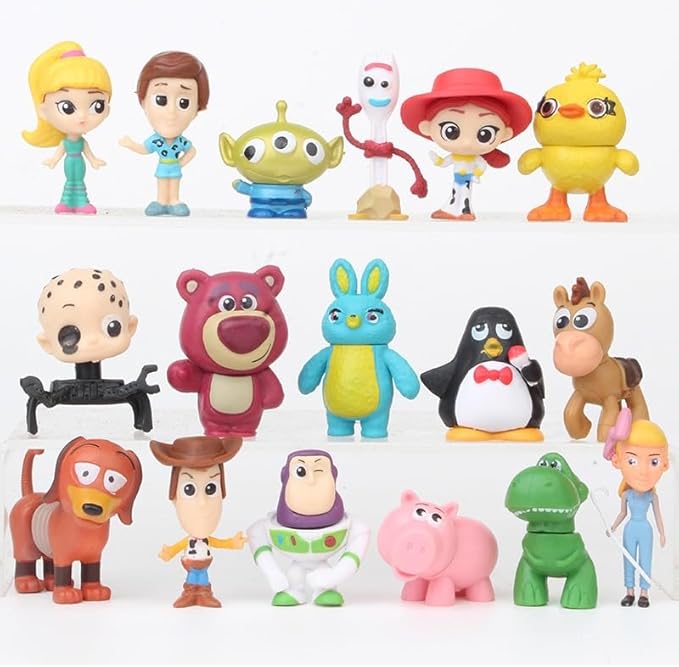 17Pcs Toys Collectible Figures,Cake Topper Figures Set,Exquisite Model Ornaments, Creative Anime Peripheral Gifts for Fans