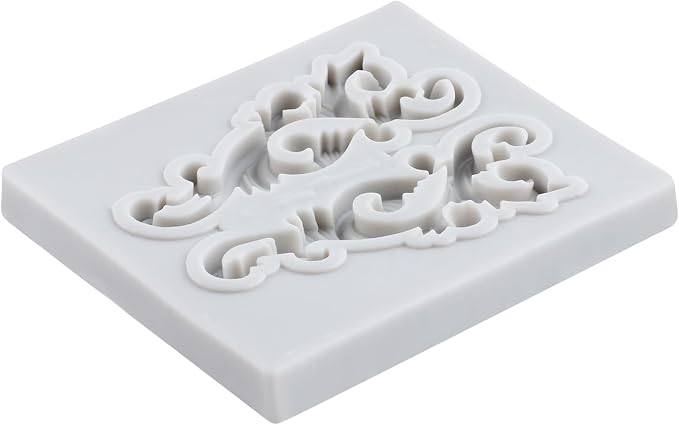 Baroque Scroll Relief Lace Polymer Clay Mold Baroque Silicone Molds for DIY Crafts Epoxy Resin Casting Air Dry Polymer Clay Plaster Jewelry Making
