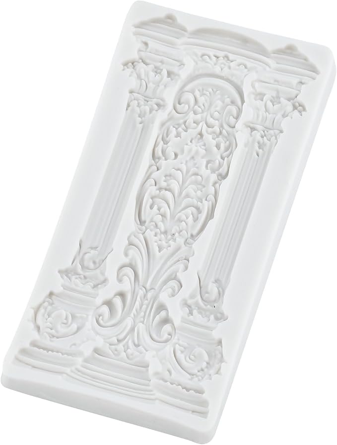 European Style Roman Columns Polymer Clay Mold Baroque Relief Pillars Silicone Molds for DIY Crafts Epoxy Resin Casting Air Dry Polymer Clay Jewelry Making Craft Tools