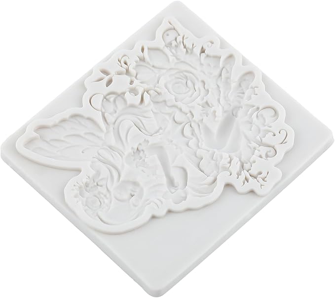 Flower Fairy Polymer Clay Molds Butterfly Fairy Silicone Mold for Epoxy Resin Casting DIY Crafts Air Dry Polymer Crafts Supplies Clay Tools