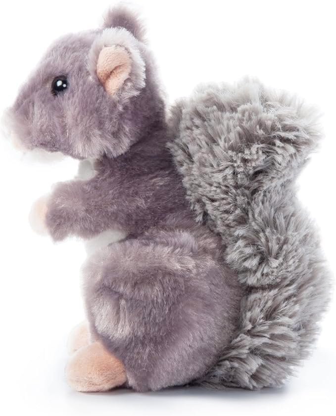 The Petting Zoo Squirrel Stuffed Animal Plushie, Gifts for Kids, Wild Onez Babiez Wildlife Animals, Squirrel Plush Toy 6 inches