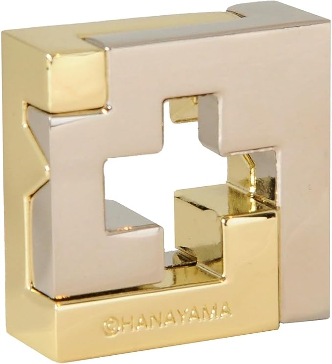 BePuzzled |Cross Hanayama Cast Metal Brain Teaser Puzzle Level 3 Mensa-Rated Puzzles for Kids and Adults Ages 12 and Up